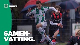 Samenvatting FC Groningen O17  Almere City FC [upl. by Gonnella539]