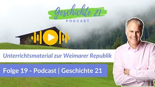 Unterrichtsmaterial zur Weimarer Republik [upl. by Ahseele830]