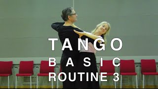 How to Dance Tango  Basic Routine 3 [upl. by Enoch789]