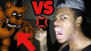 elisocray  CALLING FREDDY FAZBEAR HE CAME TO MY HOUSE WE HAD A FIGHT REUPLOADED [upl. by Norrehs805]