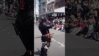 Samurai firing Matchlock Muskets at Odawara Samurai Festival shorts [upl. by Tonl]