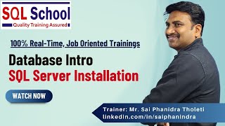 Database Intro SQL Server Installation From SQL School I sqlserver sqlschool [upl. by Avram]