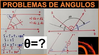 ÁNGULOS PROBLEMAS RESUELTOS BIEN EXPLICADO  Geometría Plana [upl. by Nnylyahs230]