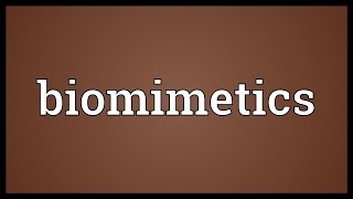 Biomimetics Meaning [upl. by Jordison663]