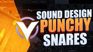 How To Sound Design Punchy Snare Drums using Vital [upl. by Narud669]