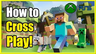 How to Crossplay in Minecraft PS4 PS5 Xbox Switch PCBedrock Edition [upl. by Repsac]