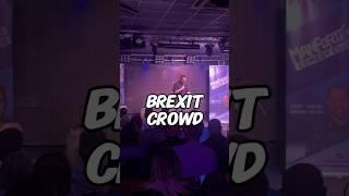 Brexit crowd  They couldn’t hide their feelings for me😂 comedy funny uk brexit norway [upl. by Aihsinyt546]