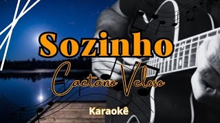 SOZINHO  CAETANO VELOSO  Karaokê karaoke caetanoveloso vozeviolao [upl. by Domel152]