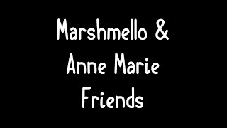 Marshmello amp AnneMarie  FRIENDS Muzic Video OFFICIAL FRIENDZONE ANTHEM [upl. by Woodhead]