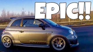 ABARTH 595  CARS CONVOY amp BREAKFAST MEET IN MY ABARTH COMPETIZIONE [upl. by Kirk879]