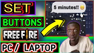 How To Set Free Fire Control Buttons In LaptopDesktop  free fire control setting in pc freefire [upl. by Fisa329]