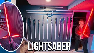 My CRAZY Authentic Lightsaber Collection  Kylo Artsabers UNBOXING  REVIEW 😈🚨 [upl. by Dajma767]