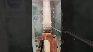 How are the 2 copper parts connected together resistancewelding [upl. by Cormick98]