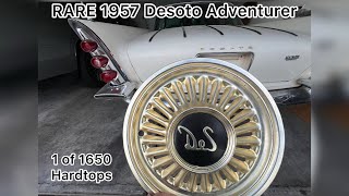 HEMI MONSTER with GOLD HUBCAPS on this RARE 1957 Desoto Adventurer [upl. by Cassie]