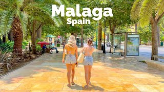 Malaga Spain 🇪🇸 July 2023 4KHDR Walking Tour ▶188min [upl. by Krisha344]