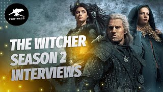 The Witcher Interview Anya Chalotra Freya Allan amp Lauren Schmidt Hissrich [upl. by Nazus945]