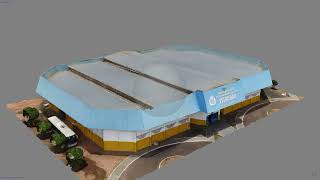 GINÁSIO PITUCHÃO  3D Agisoft Metashape Professional  Fotometria com drone [upl. by Issie]