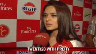 Twenty20 with Preity Zinta [upl. by Nosnej914]