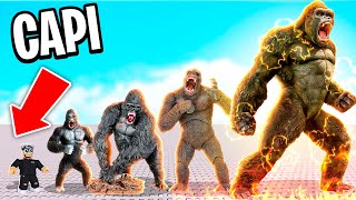 KING KONG SIZE COMPARISON IN ROBLOX [upl. by Ford]