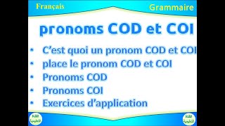 pronoms compléments direct et indirect [upl. by Ardel]