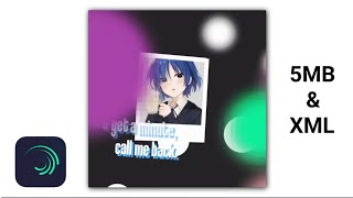 Call Me Back  Mograph Edit  Alight Motion Free Preset [upl. by Larena]