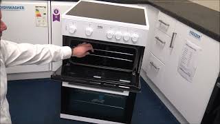 Beko ETC611W Twin Cavity 60cm Electric Cooker [upl. by Ornas]