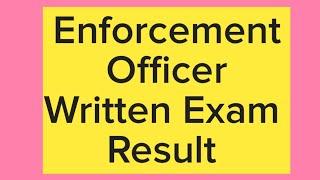 Enforcement Officer Results Written Exam Results PPSC JOBS Government Jobs Update [upl. by Acinoda533]