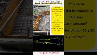 Trapezoidal combined footing design step9 Area of steel  longitudinal direction [upl. by Elahcar561]