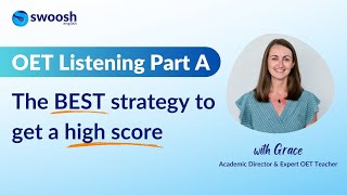 The BEST strategy to get high scores in OET Listening Part A in 2024 [upl. by Viveca]