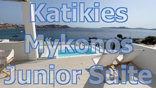 Katikies Hotel in Mykonos Greece  Junior Suite Tour [upl. by Lac]