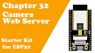 Chapter 32 Camera Web Server Starter Kit for ESP32 [upl. by Sirrah]