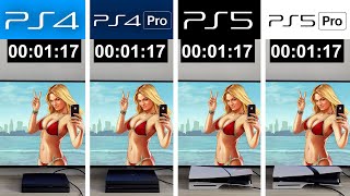 PS5 Pro vs PS5 vs PS4 Pro vs PS4  GTA 5 [upl. by Manuel]