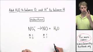 How to Balance Redox Equations in Acidic Solution [upl. by Ahsiekim63]