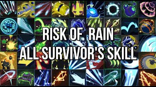 Risk of Rain 2 10 All Survivor Skills [upl. by Llenor]