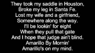 Amarillo by morning lyrics [upl. by Mich148]