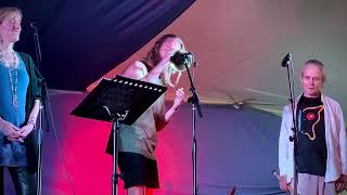 Cuatro Vientos Cover by Danit Treubig Performed by Daphne Tse at 2023 Hanuman Festival [upl. by Catlee]