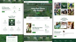 Gardening Website Template Design With Source Code  Ecommerce Template Design  Students Projects [upl. by Nalahs499]