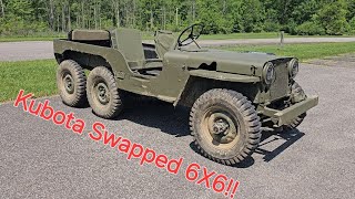 I Built a 6X6 Kubota Swapped Willys Jeep [upl. by Pascasia577]