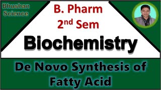 45 Fatty Acid Synthesis  De Novo sythesis of Fatty acids  Biochemistry  Bhushan Science [upl. by Brunell713]