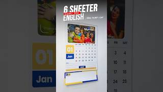 6 Sheeter Wall Calendar 2025  English  Code 312 [upl. by Suirred]