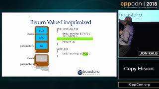 CppCon 2018 Jon Kalb “Copy Elision” [upl. by Amaj]