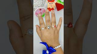 Diy Ring💍✨How To Make Ring With Beads💖😍shortsyoutubeshortsviraltrendingdiycrafthandmade [upl. by Gurney]