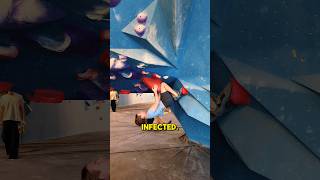 No hands no pants takes unexpected turn 👀 bouldering climbing climbingmemes climbingtips [upl. by Chil]