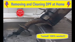 Diesel Particulate Filter  How to Remove and Clean Blocked DPF Suzuki Grand Vitara 19 ddis [upl. by Tia]