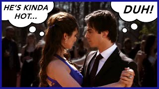 Lets Talk About Damon Salvatore amp Elena Gilbert  Season 1 The Vampire Diaries Delena Moments [upl. by Bollen]