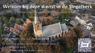 20241027  Zondagmorgendienst Ds JC Schuurman [upl. by Adnana]