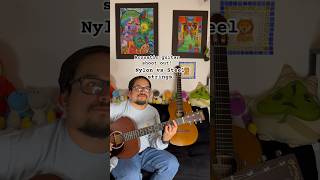 Nylon vs steel string guitar guitarra [upl. by Natsirhc]