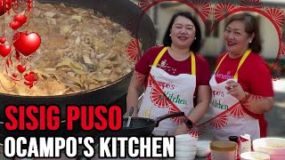 Sisig Puso Valentines Special  Ocampos Kitchen [upl. by Bergen584]