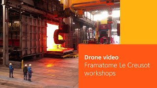 Drone video of Framatome Le Creusot workshops [upl. by Ardnac]