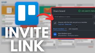 How To Share Trello Board Invite Link [upl. by Persson]